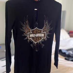 Women’s Harley-Davidson Black Long Sleeve Top
